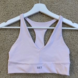 Set active pink sports bra